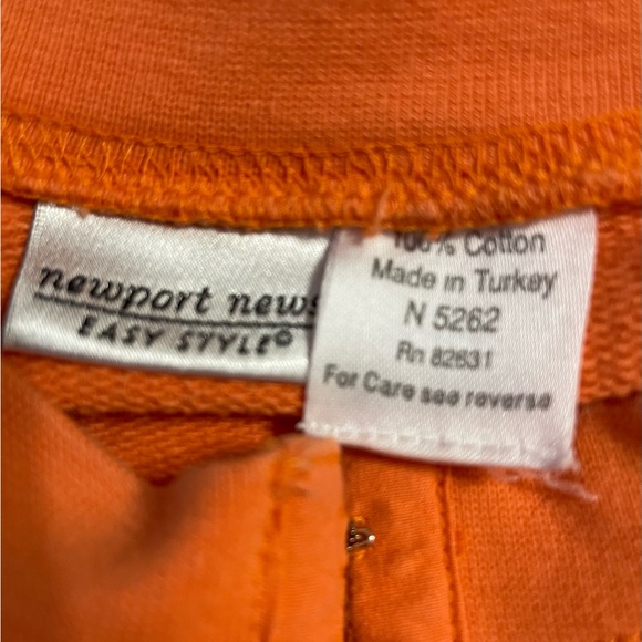 Orange Pullover Top.  Size 1X - Picture 3 of 4